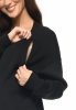 MijaCulture - 3 in 1 oversize maternity and nursing sweatshirt Miley M020 Black